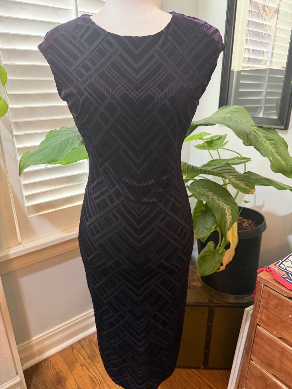 Vince Camuto velvet burnout dress.